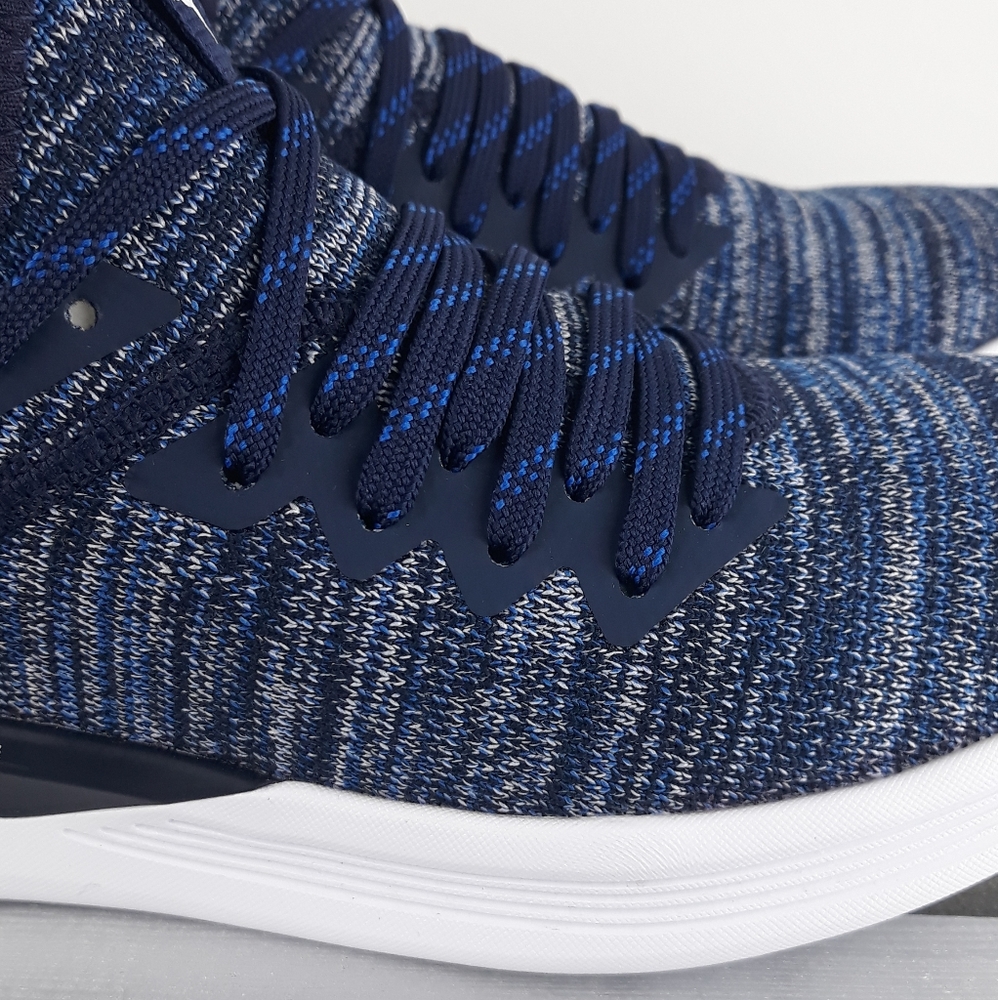 Big Kids Puma Navy Blue Ignite Flash Evoknit - Picture 2 of 7